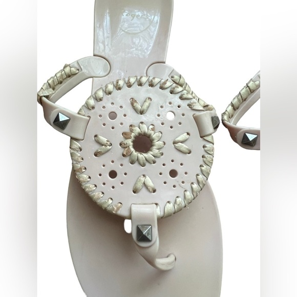 Jack Rogers Georgica Jelly Sandals in Blush Pink - Size 9 - Picture 2 of 6